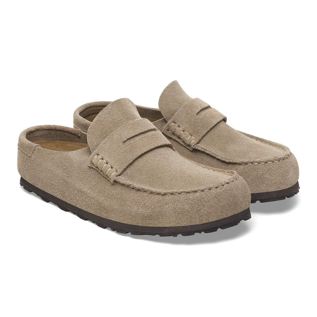 Birkenstock Naples Wrapped  Suede Leather Taupe|1029710