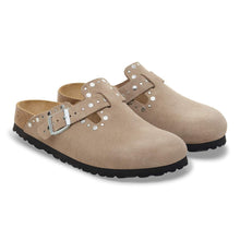 Load image into Gallery viewer, Birkenstock Boston Rivets Suede Leather Taupe|1030418
