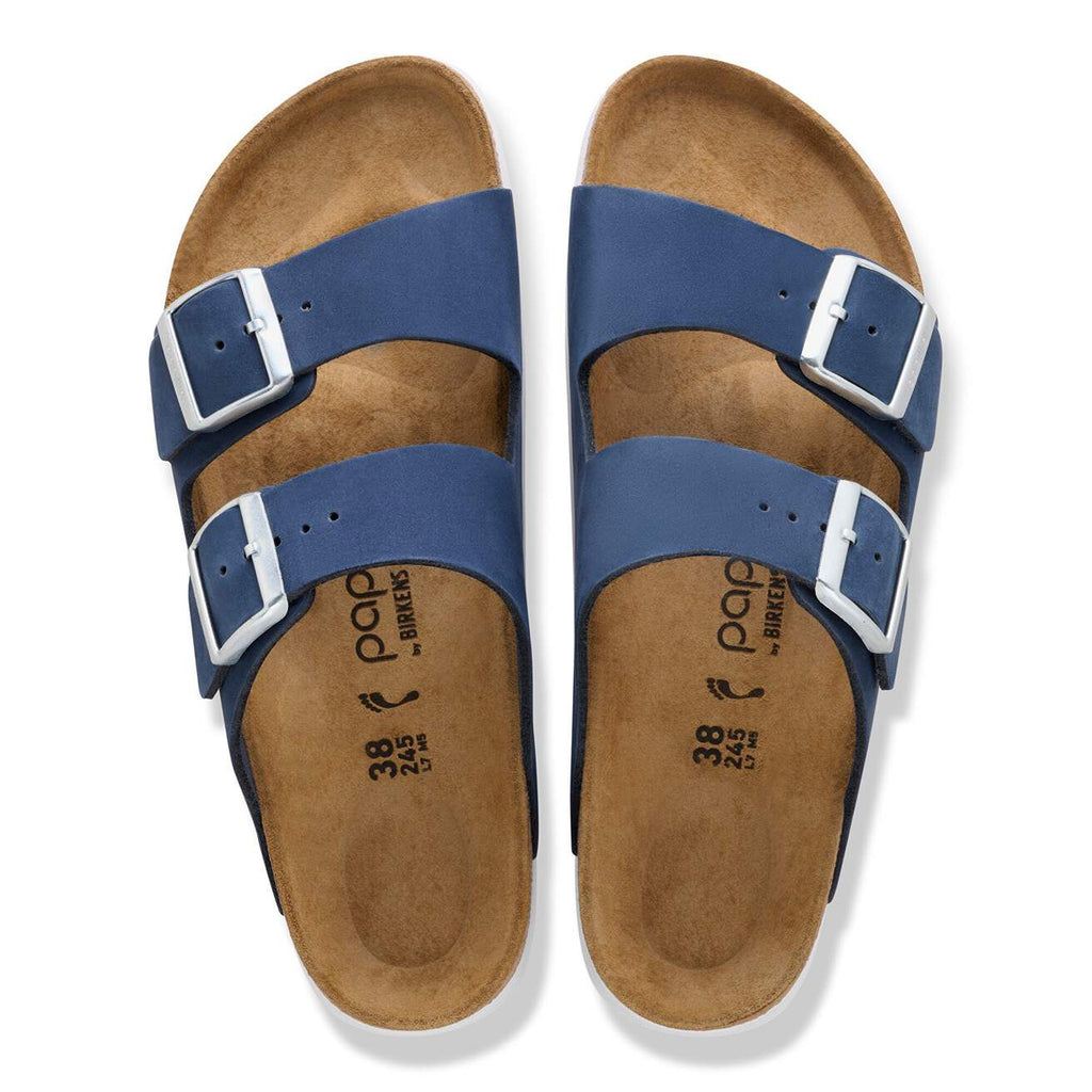 Birkenstock Arizona PAP Flex Platform  Nubuk Leather New Navy|1031404