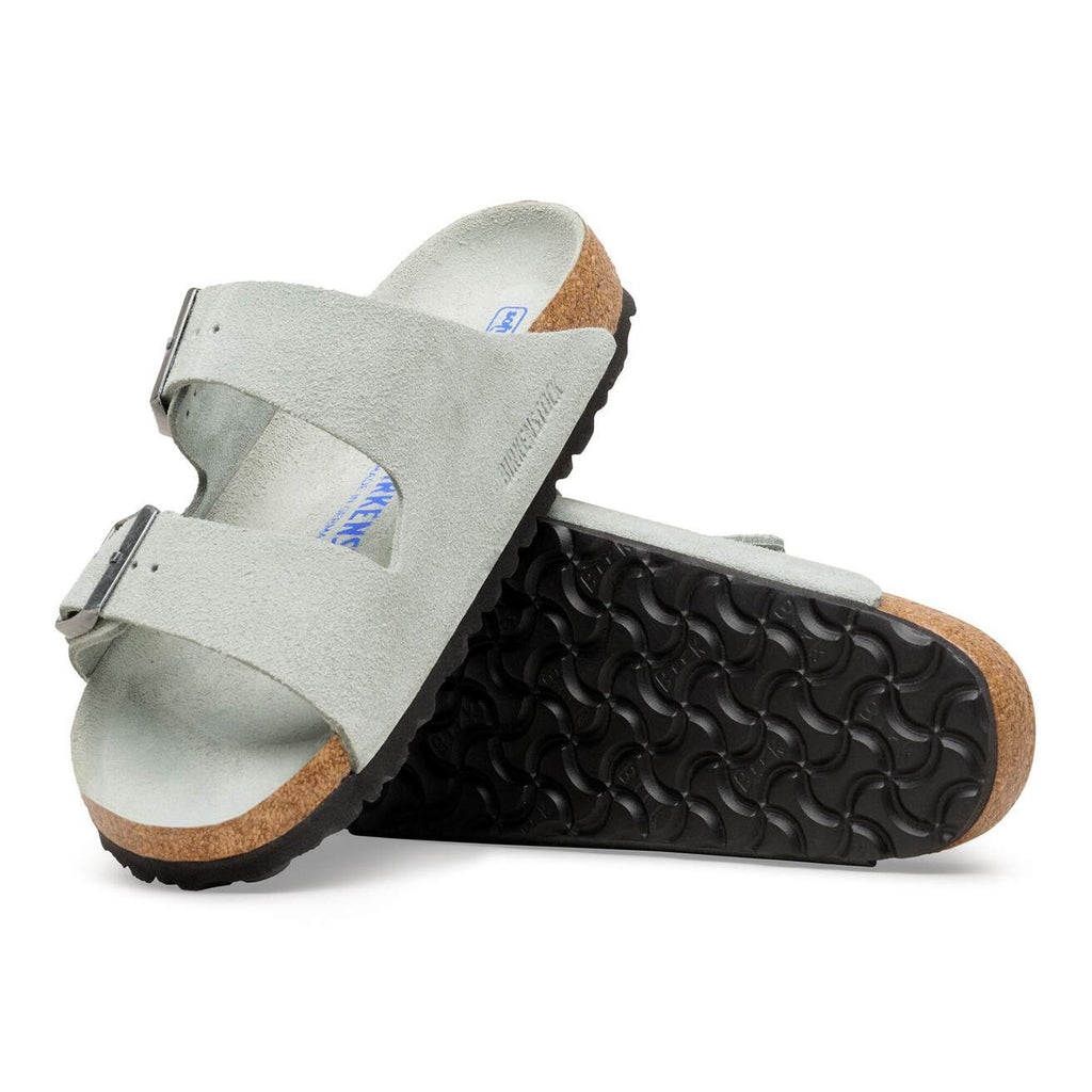 Birkenstock Arizona Soft Footbed Suede Leather Sage|1031663