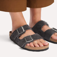 Load image into Gallery viewer, Birkenstock Arizona Suede Leather Charcoal|1031625
