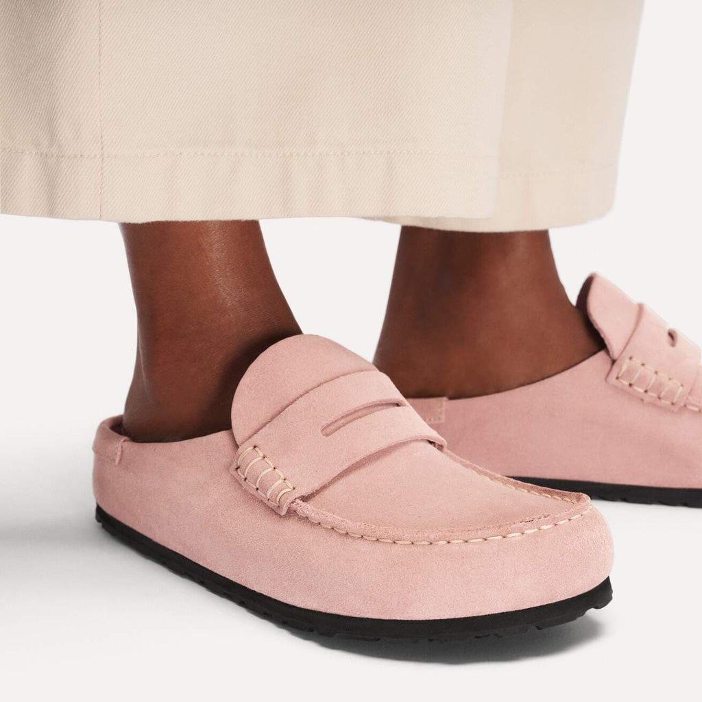 Birkenstock Naples Wrapped  Suede Leather Pink Clay|1031683