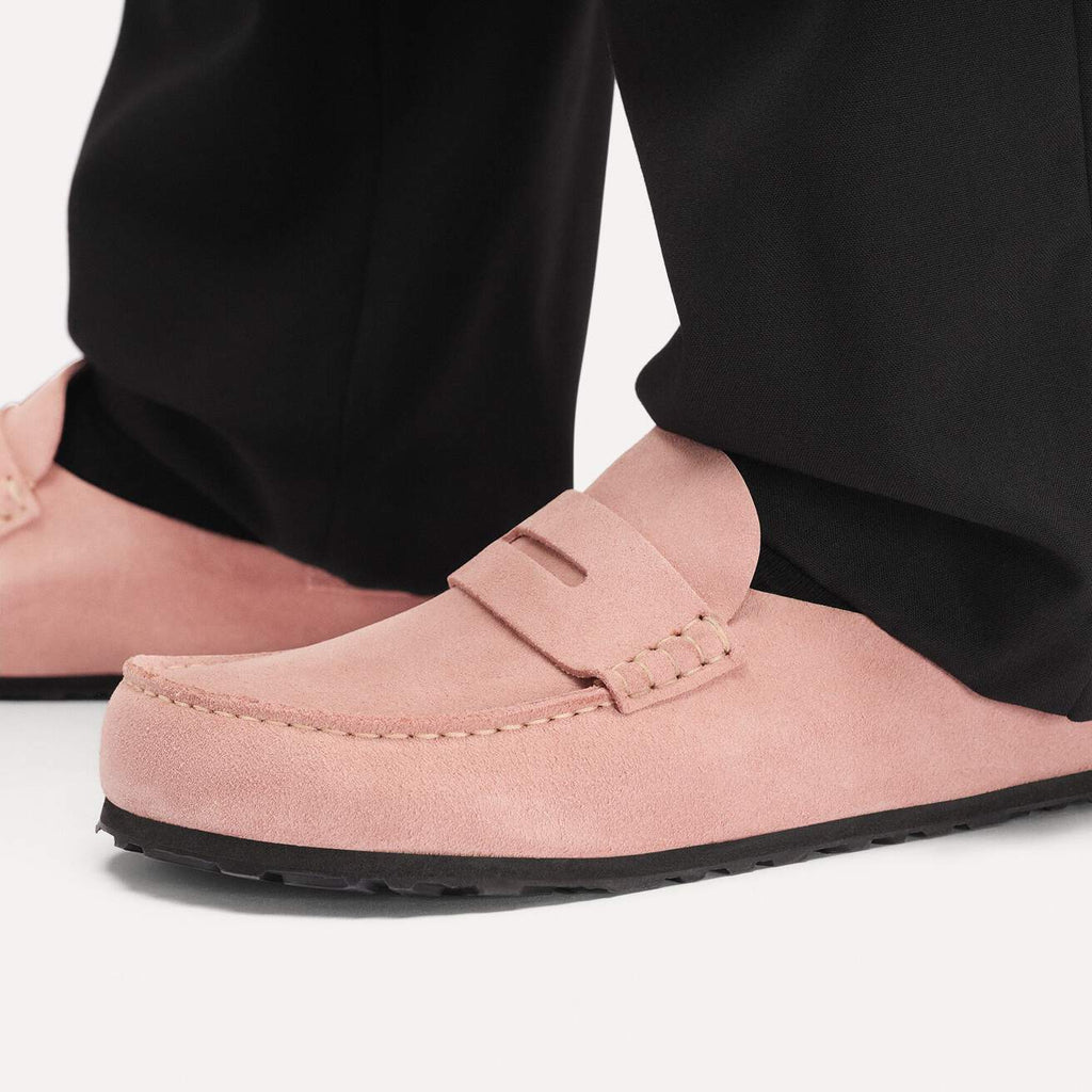 Birkenstock Naples Wrapped  Suede Leather Pink Clay|1031683