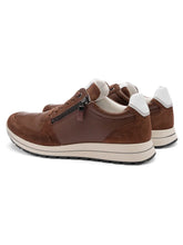 Load image into Gallery viewer, Ara Brown Leather Wide Fit Trainer|112450106
