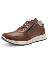 Load image into Gallery viewer, Ara Brown Leather Wide Fit Trainer|112450106
