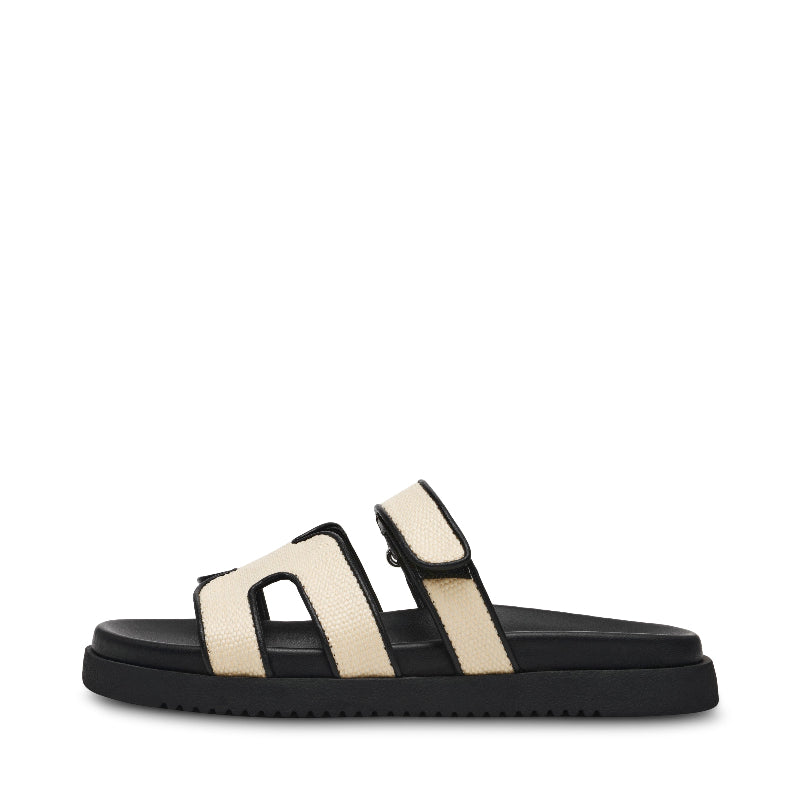 Steve Madden Natural and Black Mule| 11003028NB