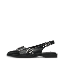 Load image into Gallery viewer, Steve Madden Black Leather Sling Back| 11003901BK
