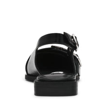 Load image into Gallery viewer, Steve Madden Black Leather Sling Back| 11003901BK
