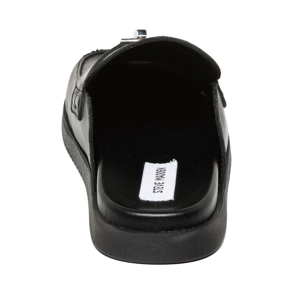Steve Madden Black Leather Slip On| 11005393B