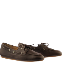 Load image into Gallery viewer, Hogl Brown Modern Boat Shoe  |1005468100
