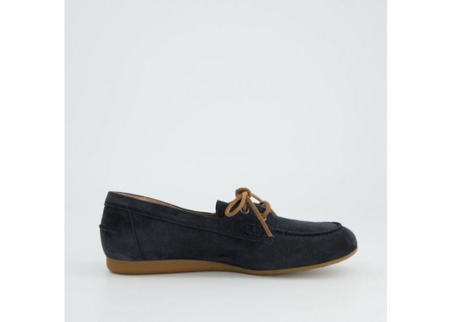 Paul Green Navy Suede Loafer|1136030