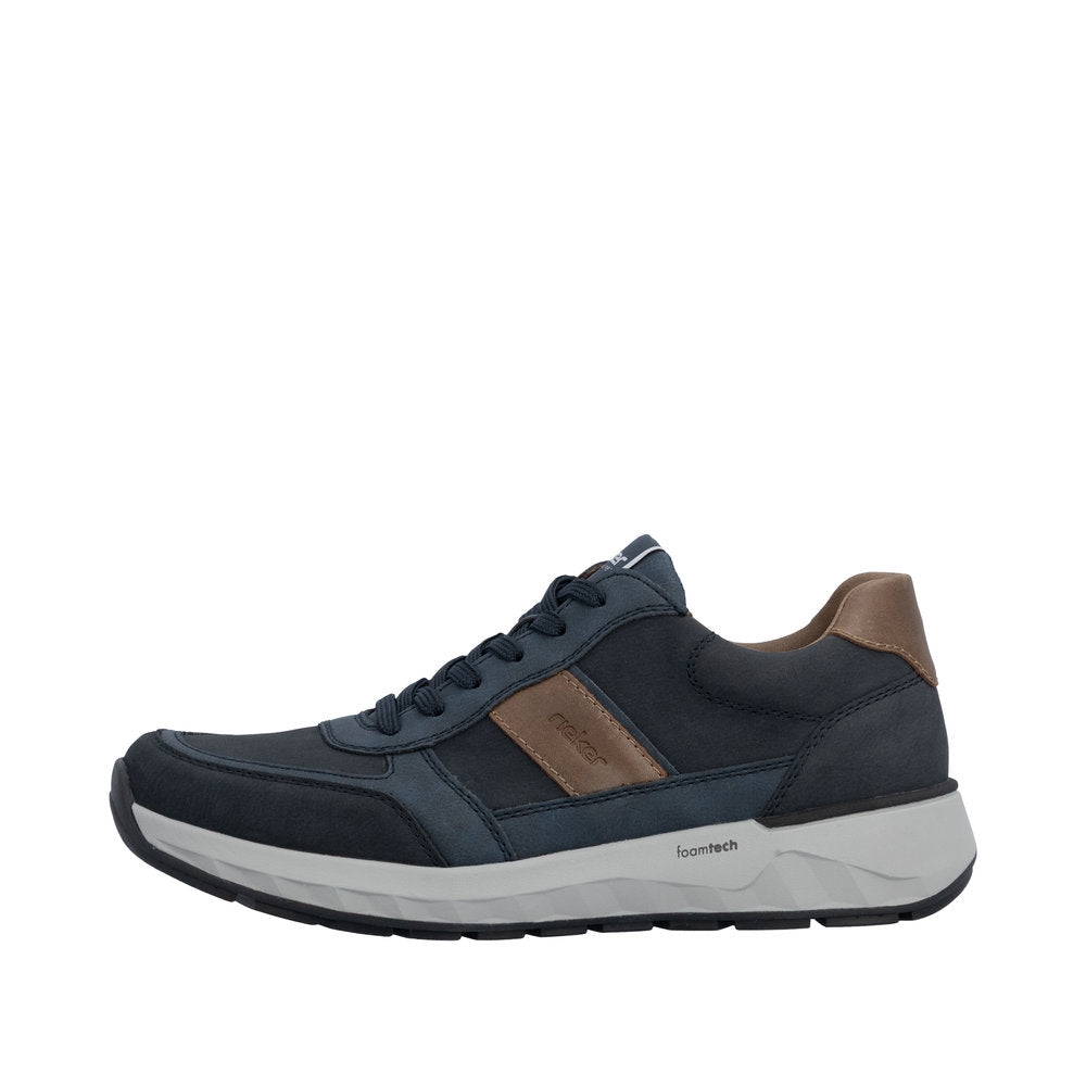 Rieker Wide Fit Blue Trainer|1150514