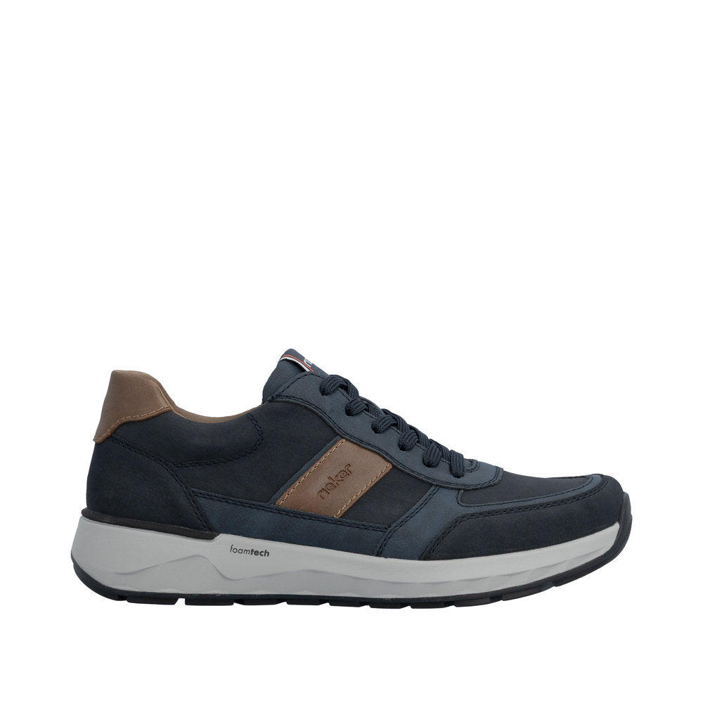 Rieker Wide Fit Blue Trainer|1150514