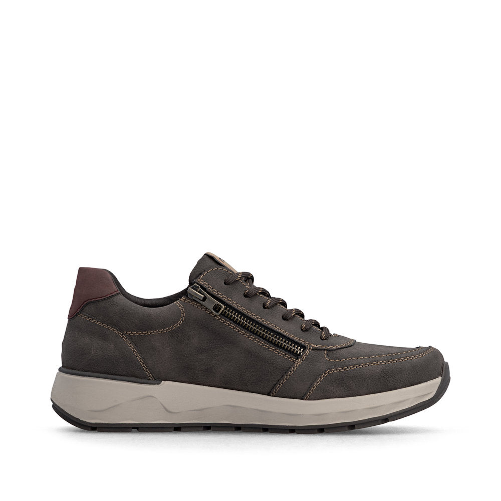Rieker Wide Fit Brown Trainer|1150525