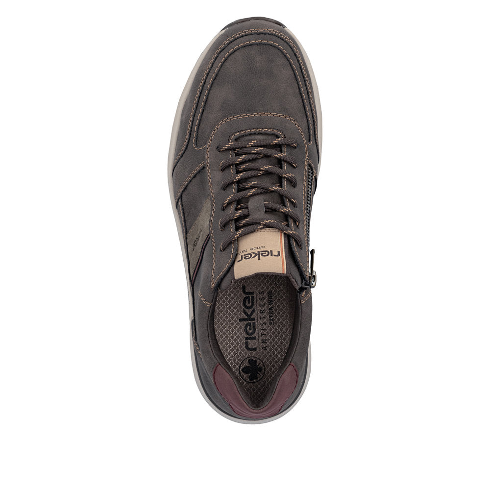 Rieker Wide Fit Brown Trainer|1150525