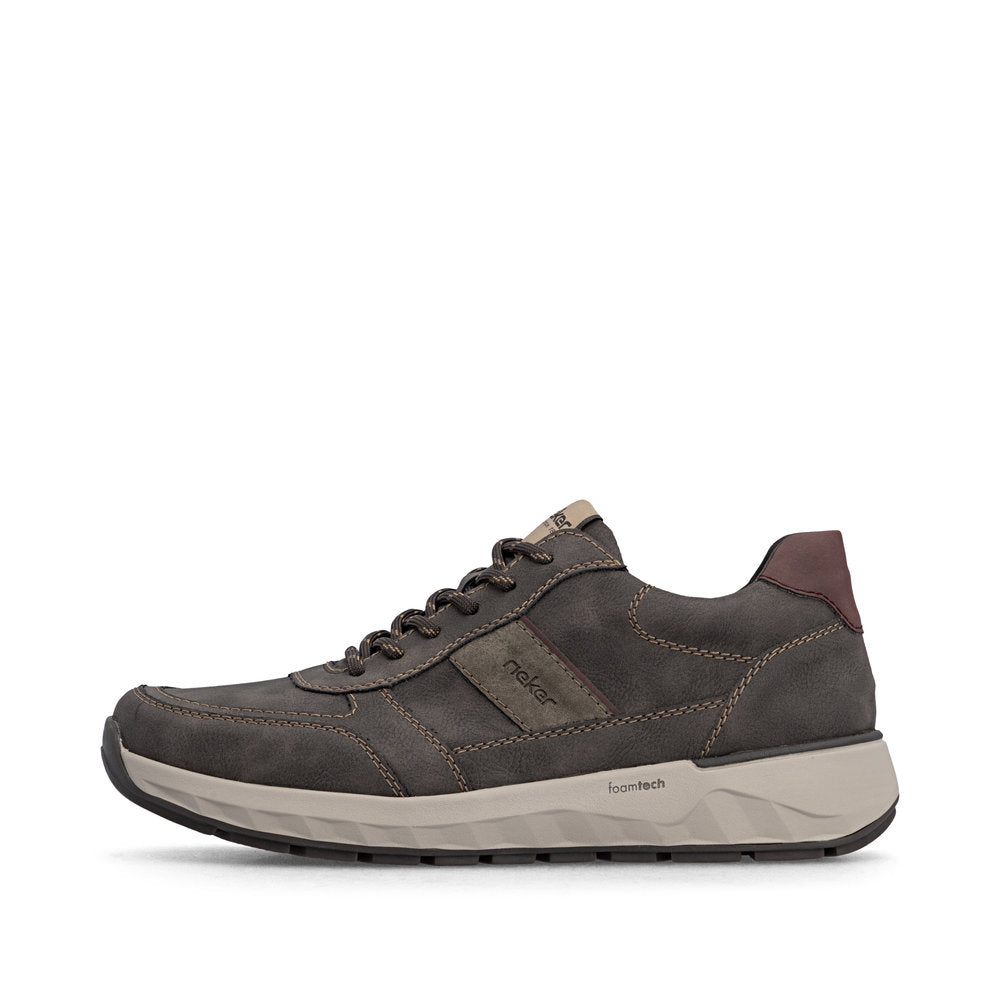 Rieker Wide Fit Brown Trainer|1150525