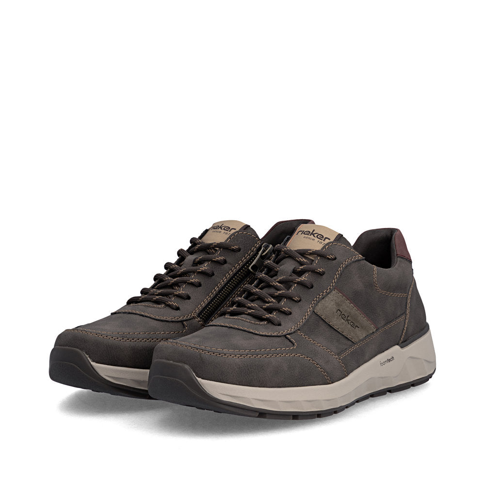 Rieker Wide Fit Brown Trainer|1150525