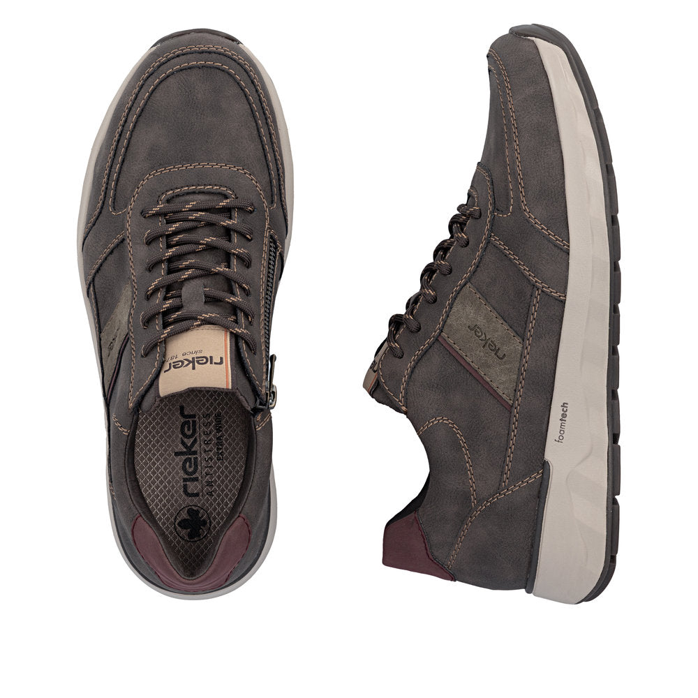 Rieker Wide Fit Brown Trainer|1150525
