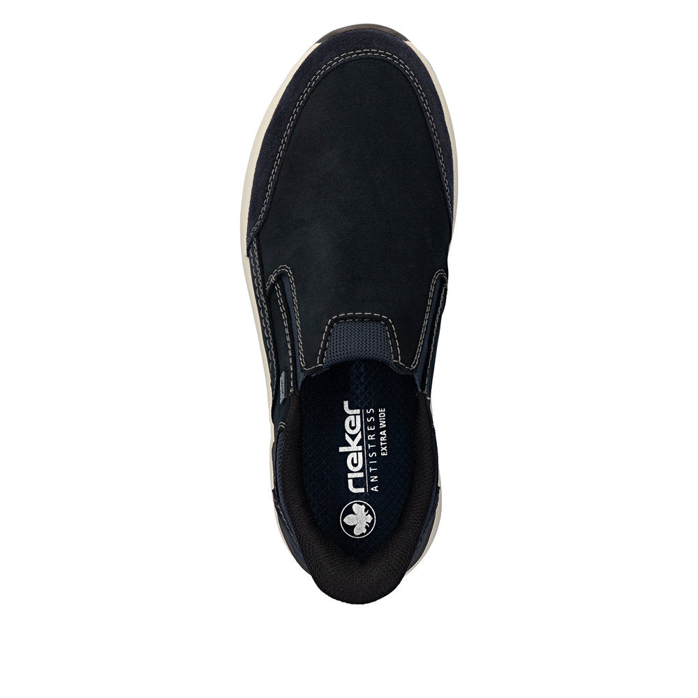 Rieker Extra Wide Fit Navy Slip On|1155114N