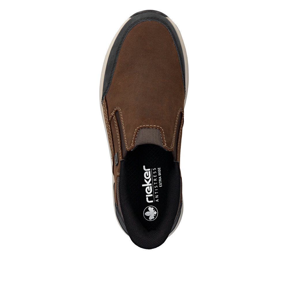 Rieker Extra Wide Brown Slip On|1155122B