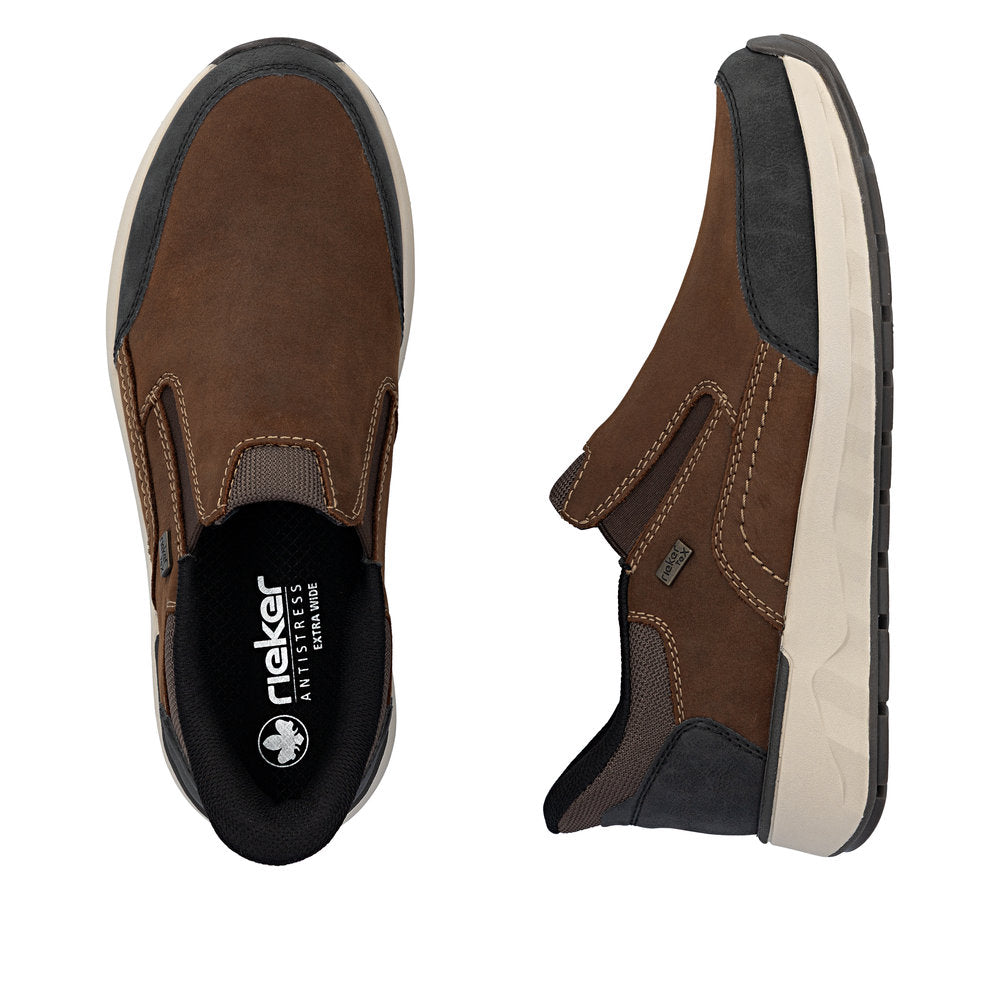 Rieker Extra Wide Brown Slip On|1155122B