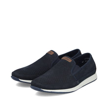 Load image into Gallery viewer, Rieker Navy and Tan Comfort Slip On|1195514
