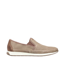 Load image into Gallery viewer, Rieker Beige Cut Out Leather Slip On|1195564
