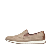 Load image into Gallery viewer, Beige slip-on shoe with white sole on a white background
