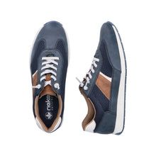 Load image into Gallery viewer, Rieker Navy &amp; Tan Trainer|1196014
