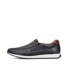 Load image into Gallery viewer, Rieker Navy and Tan Slip On |1196214P

