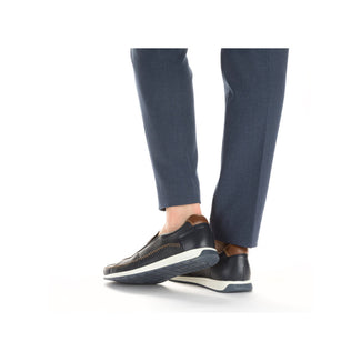 Rieker Navy and Tan Slip On |1196214P