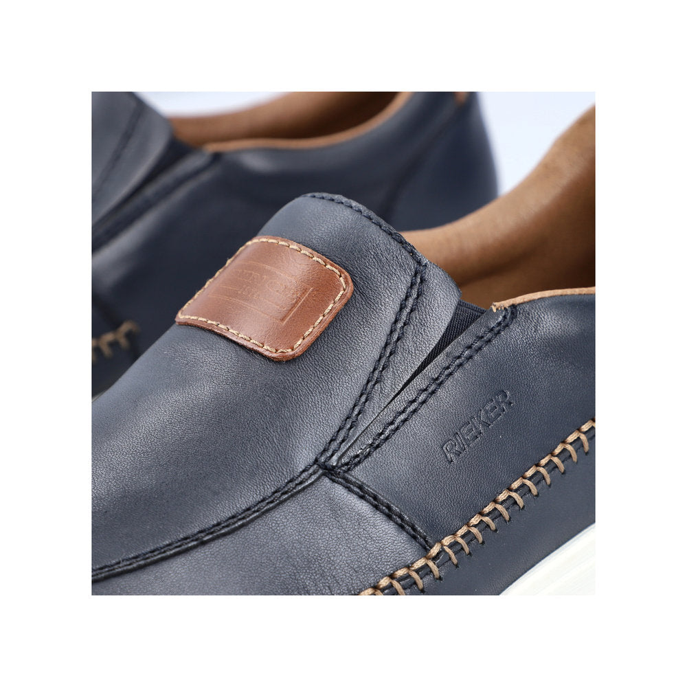 Rieker Navy and Tan Slip On |1196214P
