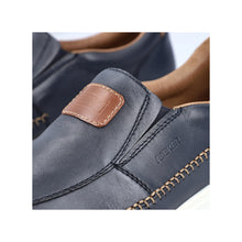 Load image into Gallery viewer, Rieker Navy and Tan Slip On |1196214P
