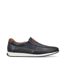 Load image into Gallery viewer, Rieker Navy and Tan Slip On |1196214P

