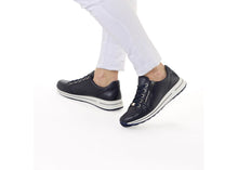Load image into Gallery viewer, Ara Navy Wide Fit Trainer|122480102

