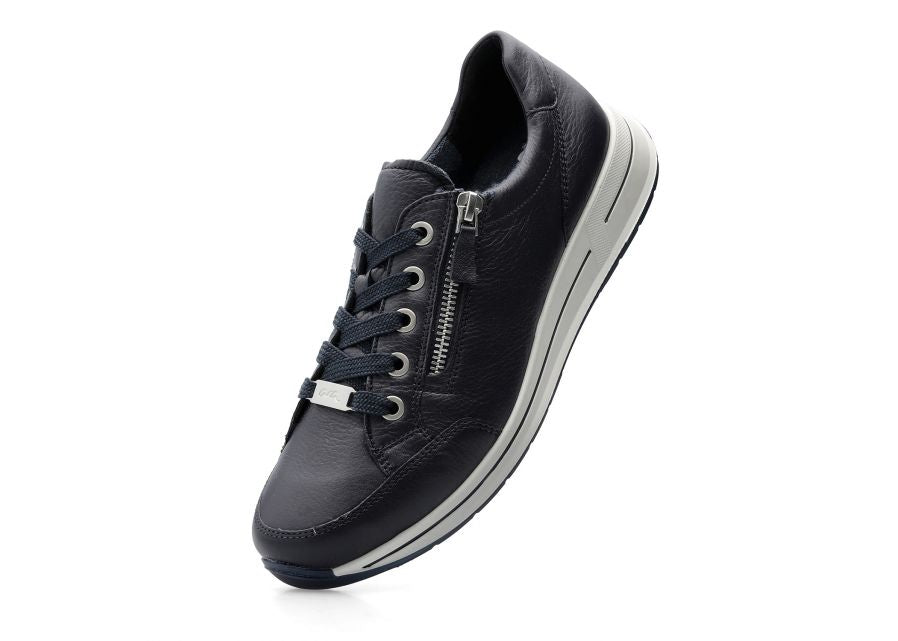 Ara Navy Wide Fit Trainer|122480102