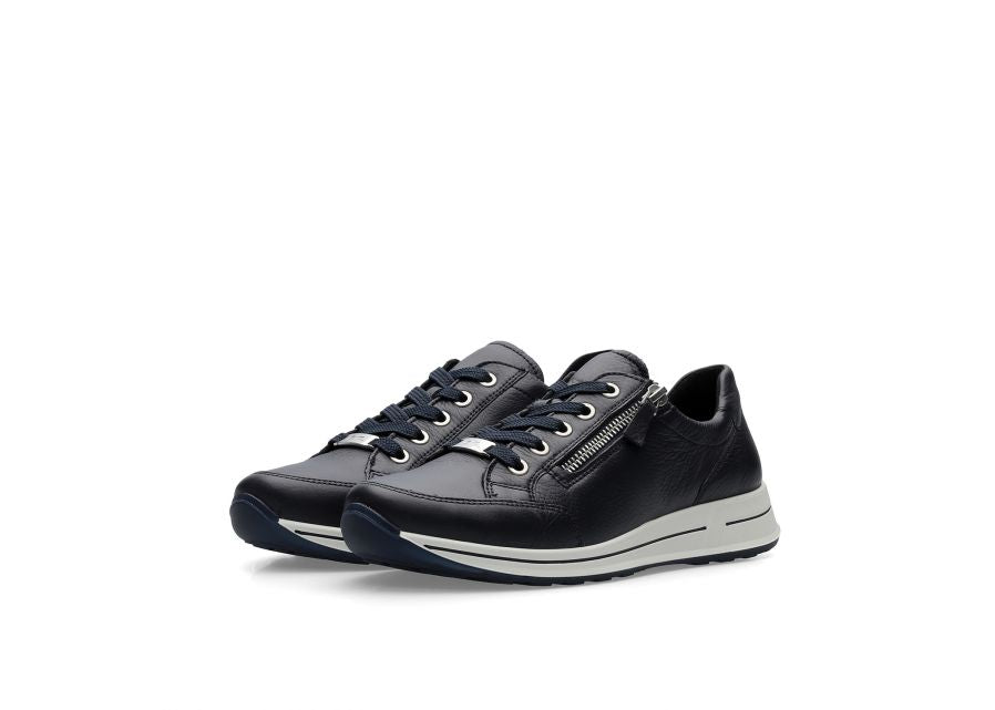 Ara Navy Wide Fit Trainer|122480102