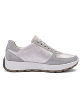 Load image into Gallery viewer, Ara Metallic Silver and White Wide Fit Trainer|122511220
