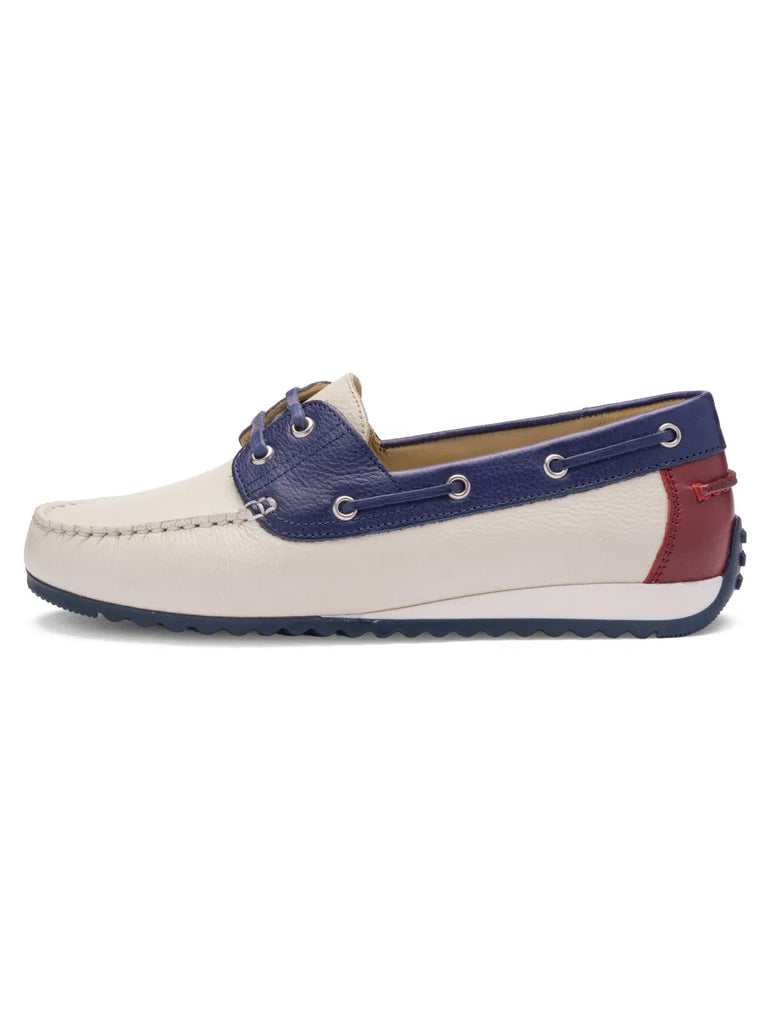 Ara White, Red and Blue Slip On|122770409