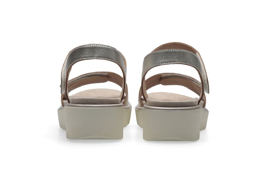 Ara Gold Leather Sandal|123351811G