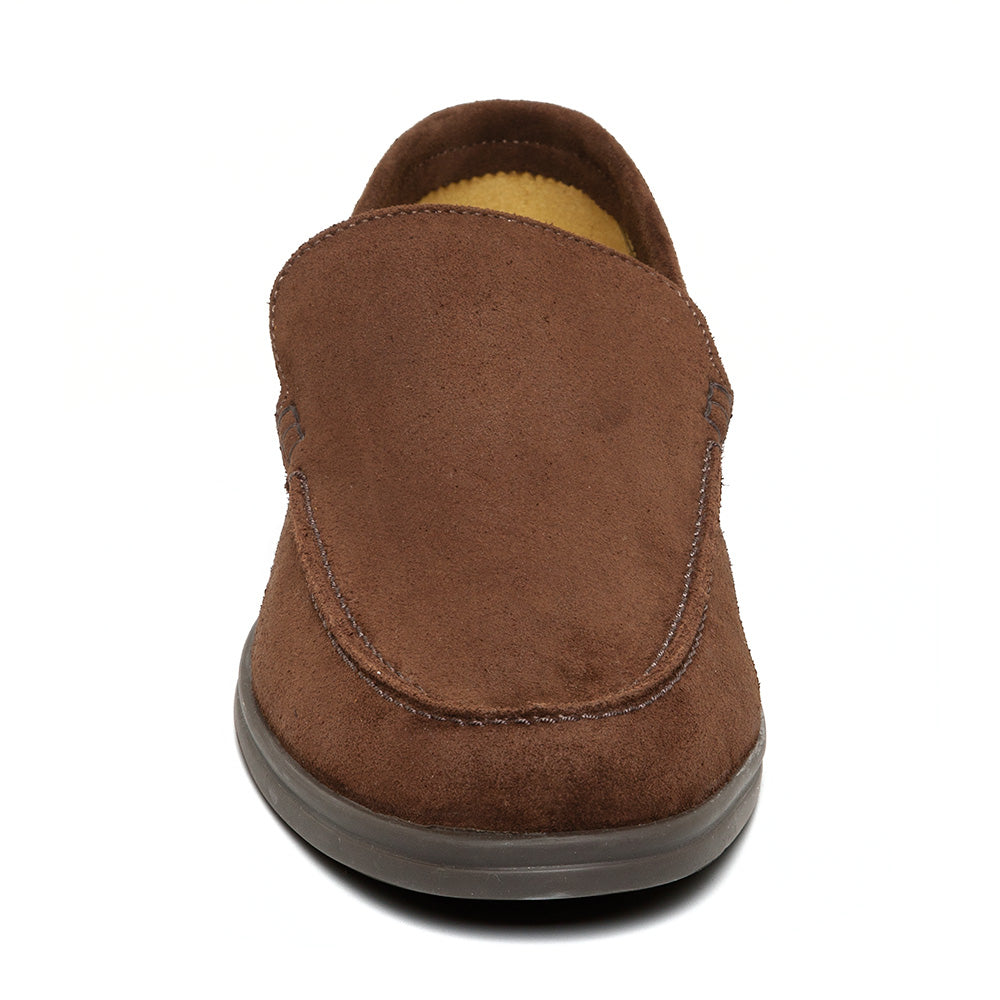 Steve Madden Dark Brown Suede Loafer| 12000349DB