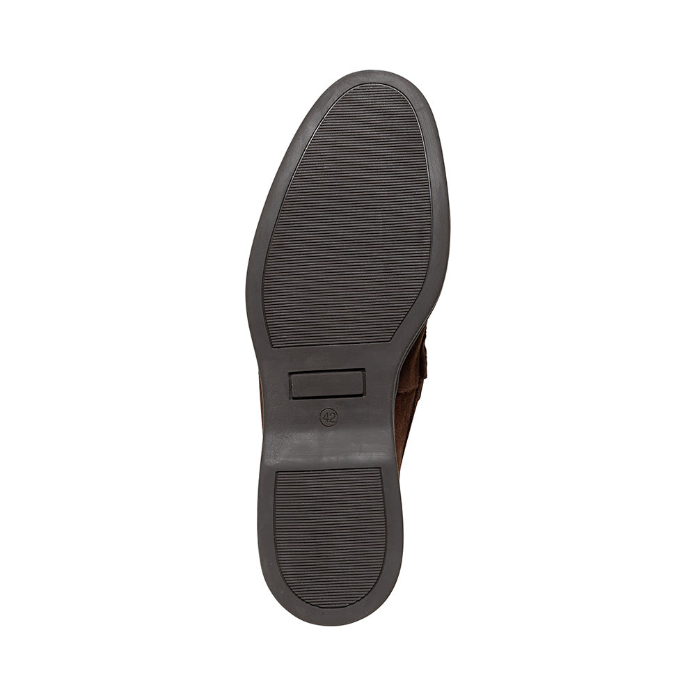 Steve Madden Dark Brown Suede Loafer| 12000349DB
