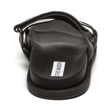 Load image into Gallery viewer, Steve Madden Black leather Strap Sandal|12000835BL

