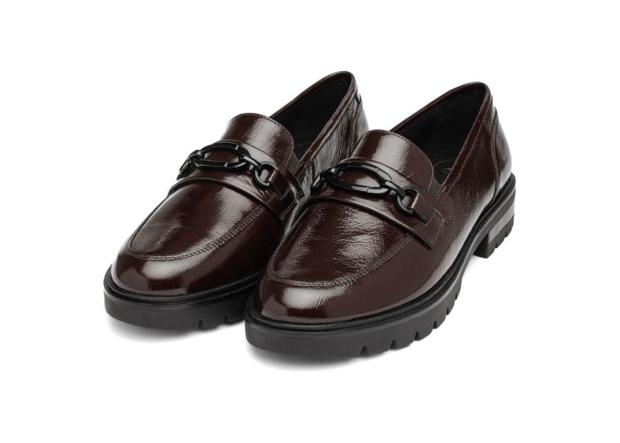 Ara Slim Fit Burgundy Loafer|121121919