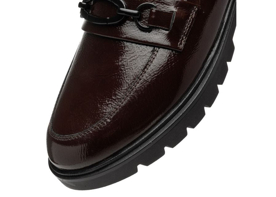 Ara Slim Fit Burgundy Loafer|121121919