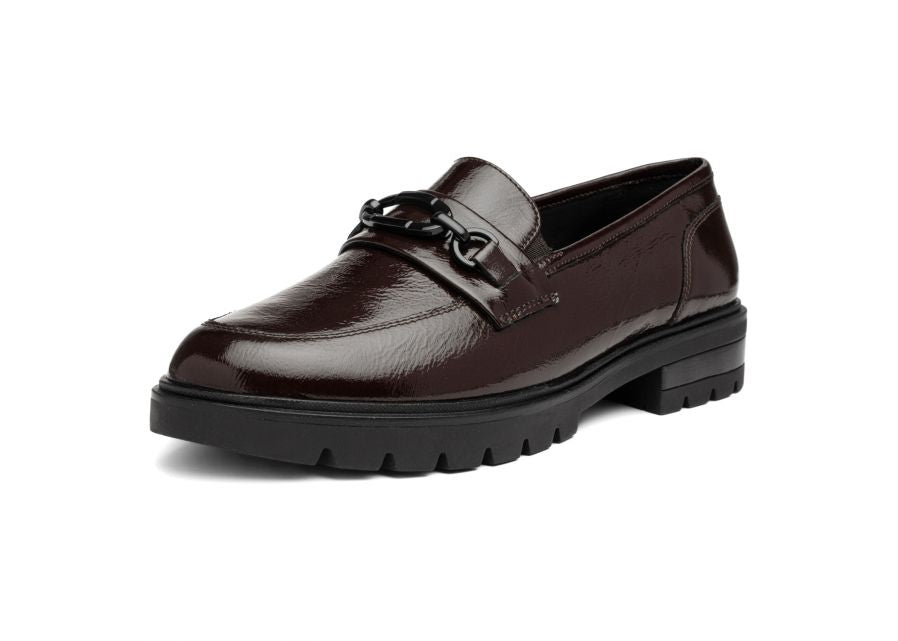 Ara Slim Fit Burgundy Loafer|121121919