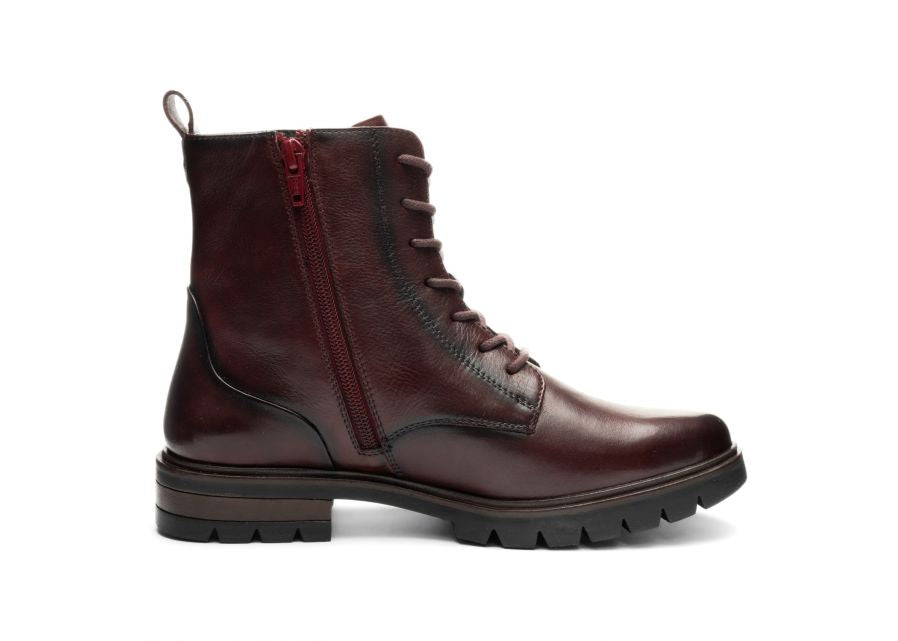 Ara Burgundy Ankle Boot|121126019