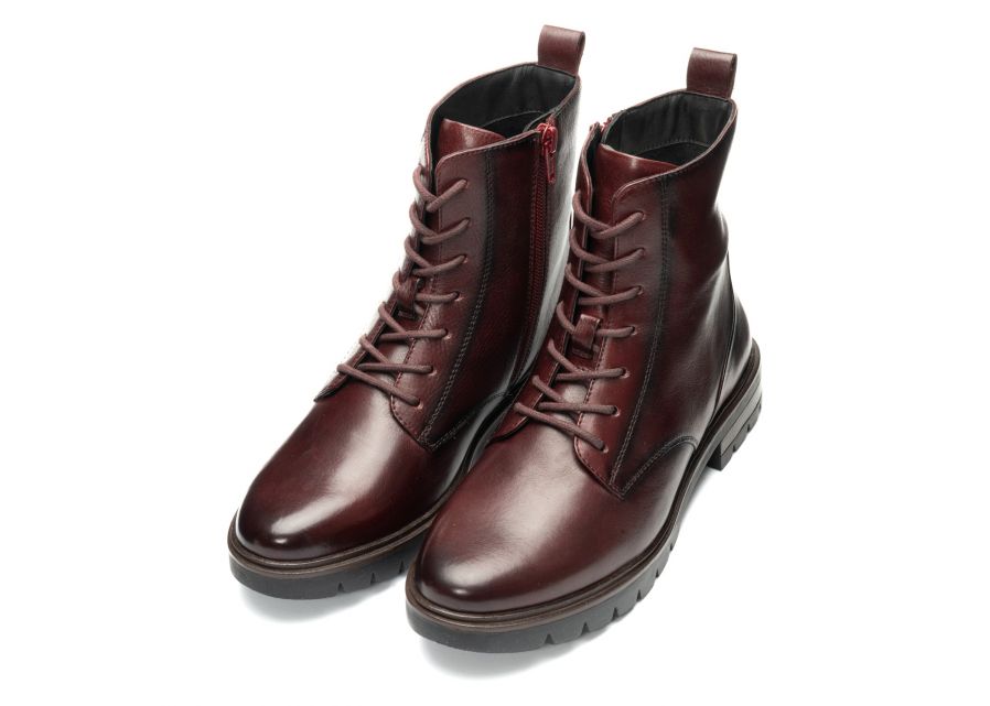 Ara Burgundy Ankle Boot|121126019