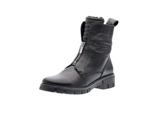 Ara Black Leather Ankle Boot|122313065G