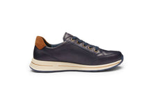 Load image into Gallery viewer, Ara Wide Fit Navy Trainer|122480122G
